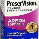 PreserVision AREDS Eye Vitamin & Mineral Supplement - 60 Softgels, Bulk Pack of 4