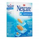 Nexcare Waterproof Clear Bandages Assorted 20 Each (Bulk Pack of 12)