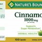 Nature's Bounty Cinnamon 1000 mg, 100 Capsules (Bulk Pack of 3)