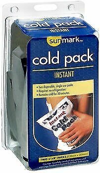 Sunmark Instant Cold Packs - 2 pk, Bulk Pack of 6