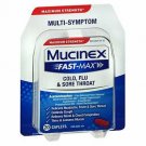 Mucinex Fast-Max Cold Flu Sore Throat - 20 Caplets, Bulk Pack of 4