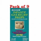 Infants Gas Relief Simethicone 20 mg/0.3ml Drops, 1 oz (Pack of 9)