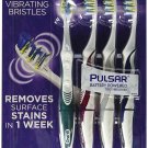 Oral-B Pulsar Vibrating Bristles Toothbrush, Soft, 4 Pack (Colors May Vary)