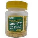 Rugby Daily-Vite Vitamin & Mineral Tablets w/Iron & Beta-Carotene 100 Ea (12PK)
