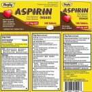 Rugby Aspirin Tablets 325 mg 100 Count per Bottle (6 Bottles)