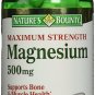 Nature's Bounty Magnesium 500 mg Mineral Supplement 100 Tablets (Bulk Pack of 3)