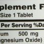 Nature's Bounty Magnesium 500 mg Mineral Supplement 100 Tablets (Bulk Pack of 3)