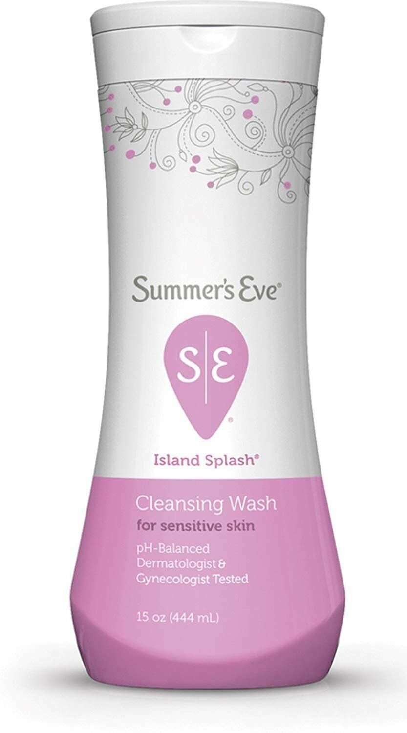 Summer's Eve Island Splash Cleansing Wash For Sensitive Skin 15 fl oz (Pack...