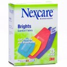 Nexcare Brights Comfort Fabric Bandages Assorted 25 Each (Bulk Pack of 12)