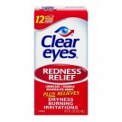 Clear Eyes Redness Relief Drops 0.50 oz (Bulk Pack of 12)