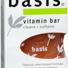 Basis Vitamin Bar Cleans & Softens Natural Plant-Based Formula 4 oz (24 Pack) Bulk
