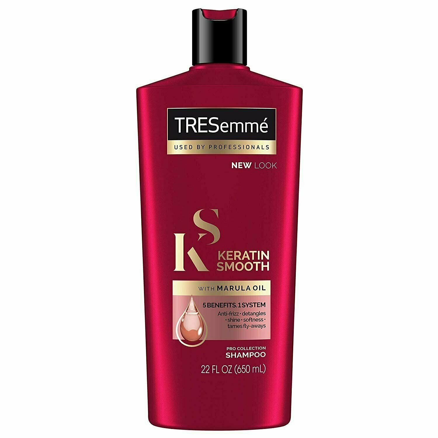 TRESemme Keratin Shampoo Smooth Pro w/ Marula Oil Paraben free, 22oz, 2 Pack
