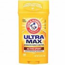 Arm & Hammer Antiperspirant Deodorant Solid UltraMax for Men 2.6 Ounce, 8 Pack