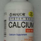 Major, Oyster Shell Calcium 500mg 300 tablets (6 Pack) Bulk