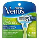 Gillette Cartridges Venus Embrace 4 CT (Bulk Pack of 9)