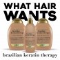 Organix Ever Straight Brazilian Keratin Therapy Flat Iron Spray 6 oz, 7 Packs