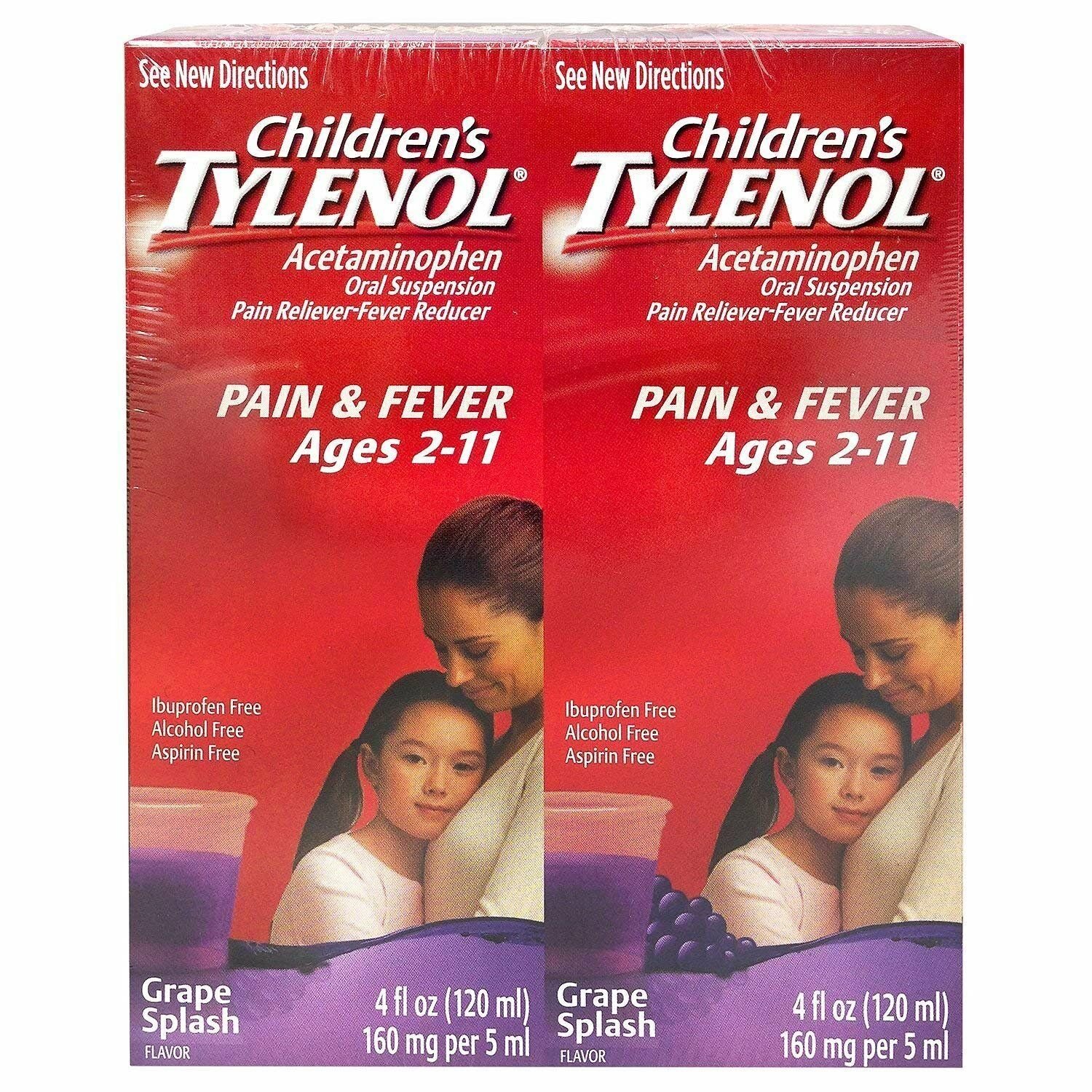 Children's Tylenol - 4 oz - 4 pk(Grape Splash Flavor)