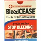 BleedCease First Aid for Cuts and Nosebleeds Sterile Packings 25 ea (Bulk Pack of 2)