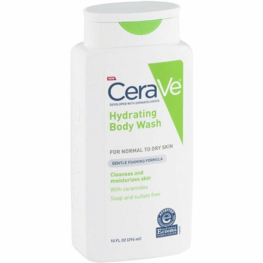 CeraVe Hydrating Body Wash 10 oz (Bulk Pack of 4)