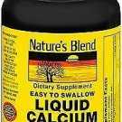 Nature's Blend Liquid Calcium 600 mg with D3 Softgels - 100 ct, Bulk Pack of 6