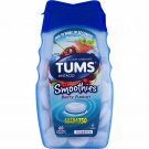 Tums Antacid Smoothies Extra Strength 750, Chewable Tablets 60 Count, 5 Pack
