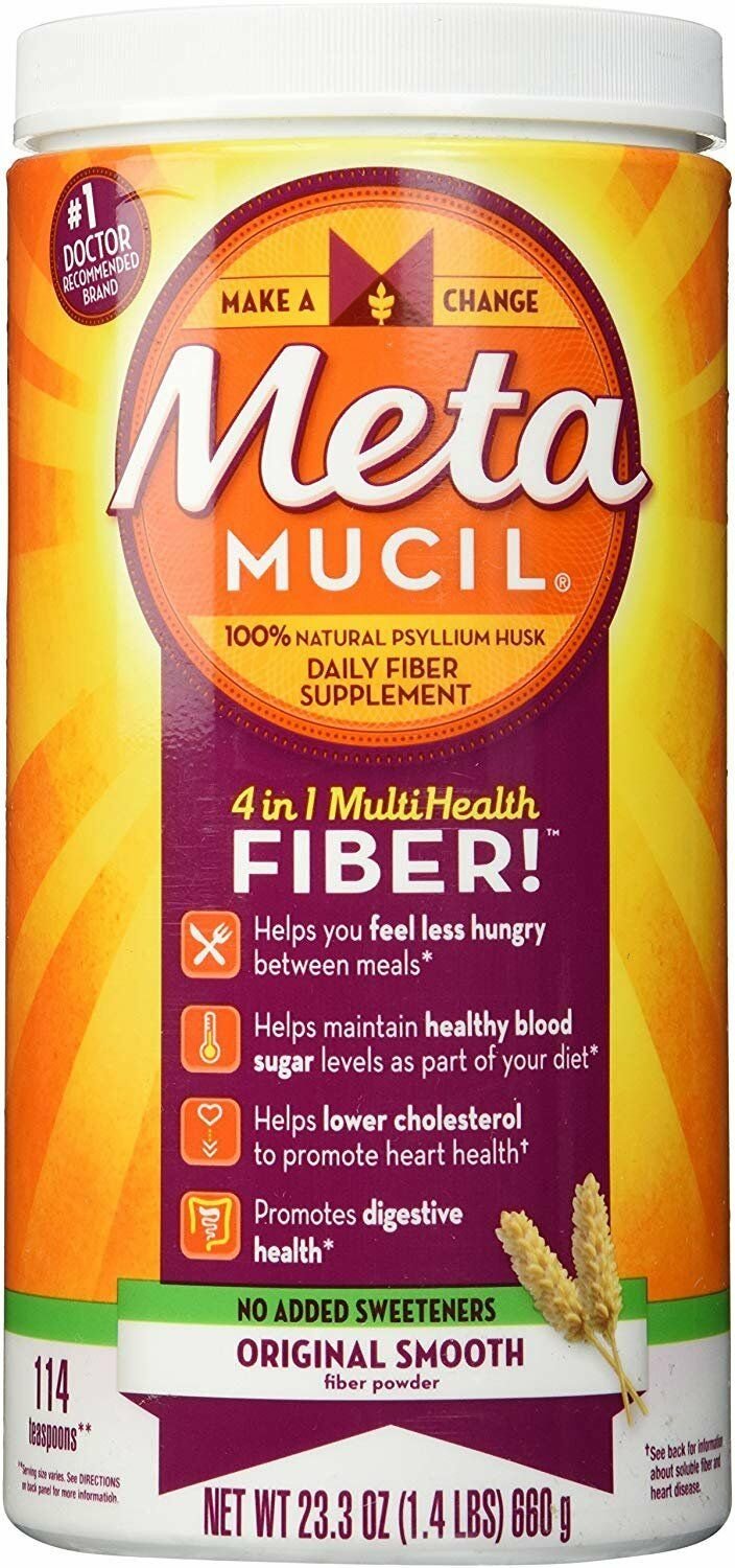 Metamucil Smooth Texture Sugar-Free Unflavored 114 Each