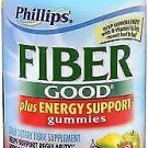 Phillips' Fiber Good plus Energy Support Gummies, Assorted Flavors - 80 ct,...