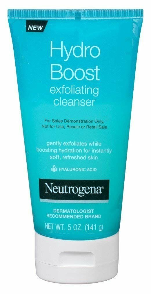 Neutrogena Hydro Boost Exfoliating Cleanser 5 Ounce (147ml) (2 Pack) Bulk