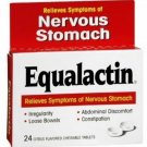 Equalactin Citrus Flavored Chewable Tablets for Nervous Stomach 24 ct (3 Pack) Bulk