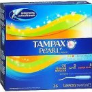 Tampax Pearl Plastic Tampons Triple Pack Unscented - 34 ct, Bulk Pack of 4