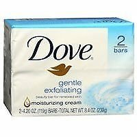 Dove Gentle Exfoliating Bath Bars, 8 oz (Bulk Pack of 4)