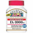 21st Century D 1000 iu Tablets, 300-Count (4 Pack) Bulk
