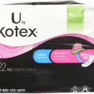 Kotex Ultra Thin Pads Regular Unscented 22 Each (Bulk Pack of 11)
