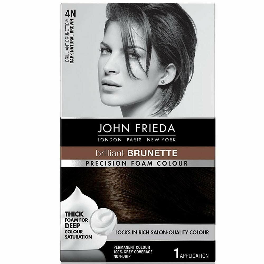 John Frieda Precision Foam Colour Brilliant Brunette (Dark Natural Brown) 4N...