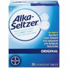 Alka-Seltzer Original with Aspirin Tablets, 24 Count (Bulk Pack of 6)