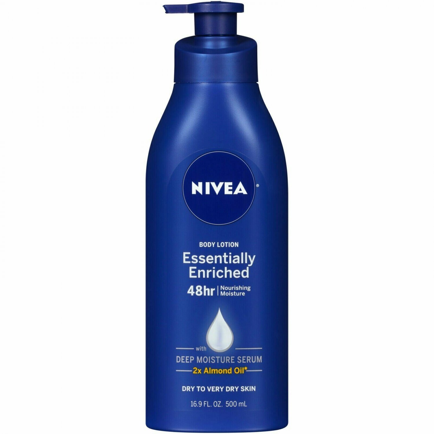 NIVEA Essentially Enriched Body Lotion With Almond Oil 16.9 Fluid Ounce, 5 Pack