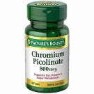 Special pack of 6 NATURES BOUNTY CHROMIUM PICOLINATE 800MCG 50 Tablets by Choice
