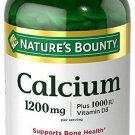 Nature's Bounty Calcium 1200 mg Plus Vitamin D3 Mineral Supplement Softgels -...