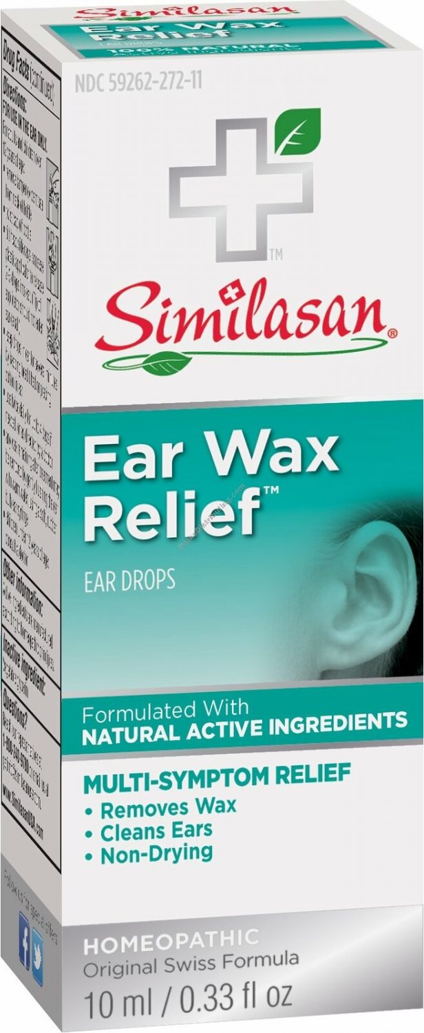 Similasan Ear Wax Relief Ear Drops Homeopathic Formula 0.33 fl oz (Bulk Pack of 6)