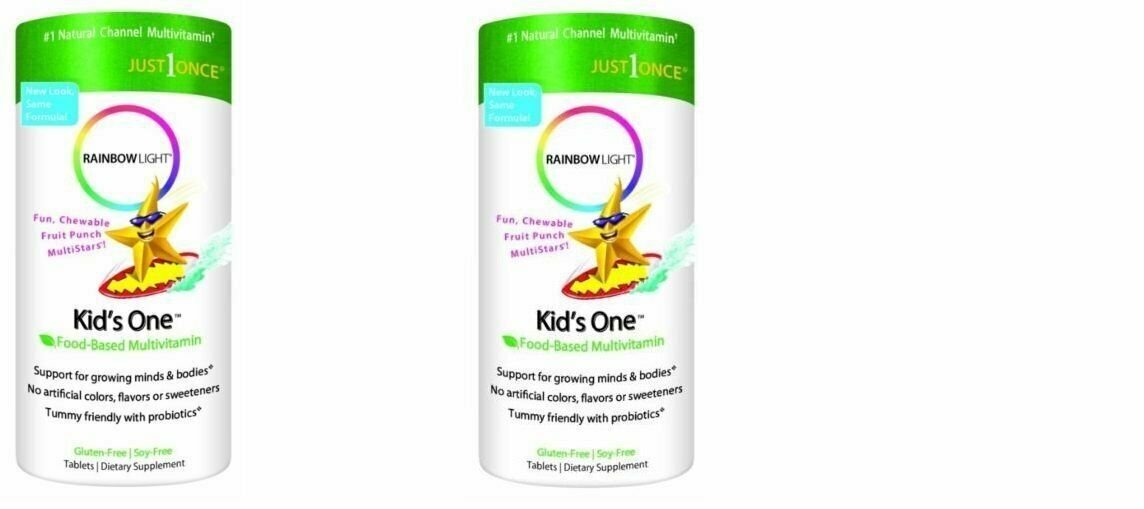 Kids ONE Chewable Multivitamin 50 Count(Bulk Pack of 2) Total 100