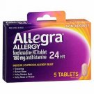 Allegra Antihistamine Non Drowsy 24 Hour Indoor Outdoor Allergy Relief (4 Pack)