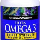 OmegaWorks Ultra Omega 3 Softgels 30 Soft Gels (Bulk Pack of 2)