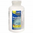 Ibuprofen Pain Fever Reliever 200 mg Coated Caplets 500 Count Sunmark, 3 Pack