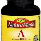 Nature Made Vitamin A 8000 I.U. Softgels 100 Soft Gels (Bulk Pack of 2)