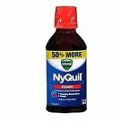 Vicks Nyquil Cough Liquid Cherry, Cherry 12 oz (Bulk Pack of 2)