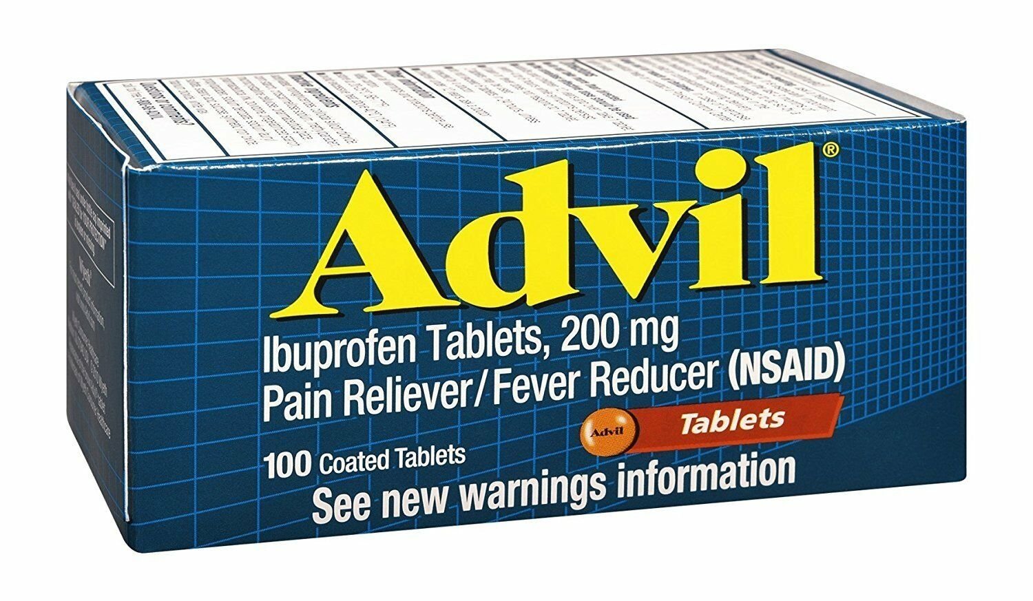 Advil Tabs 100s Size 100s Advil Pain Relief Tablets