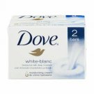 Dove Beauty Bars White Deep Moisturizing Cream 4 oz 2 Bars Each (Bulk Pack of 2)