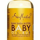 Shea Moisture Raw Shea Butter Baby Oil Rub With Chamomile & Argan, 8 oz, 2 Pack