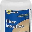Sunmark Fiber Laxative Capsules - 160 ct, Bulk Pack of 3