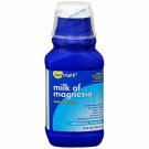 Sunmark Milk of Magnesia Saline Laxative Low Sodium Original Flavor 12oz, 5 Pack